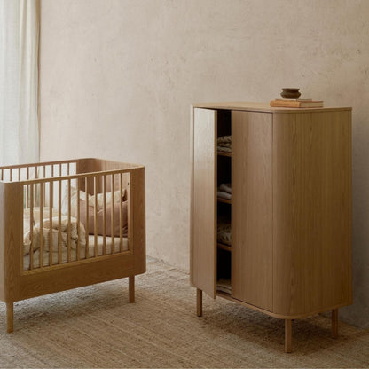 Quax Yume Flat Door Wardrobe - Natural Ash