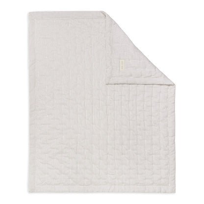 Avery Row Quilted Bedspread - Natural Stripe