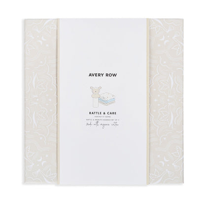 Avery Row Rattle & Care New Baby Gift Set - Little Farm