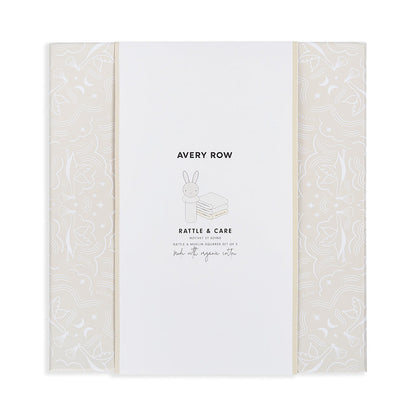 Avery Row Rattle & Care New Baby Gift Set - Chamomile