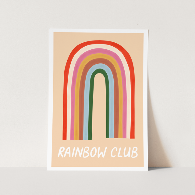 Kid of the Village Rainbow Club Fine Art Print