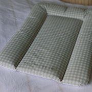 Ralphie Bear Comfort Changing Mat - Gingham Sage