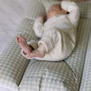 Ralphie Bear Comfort Changing Mat - Gingham Sage