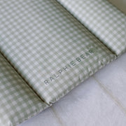 Ralphie Bear Comfort Changing Mat - Gingham Sage