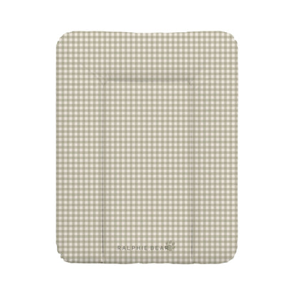 Ralphie Bear Comfort Changing Mat - Gingham Sage