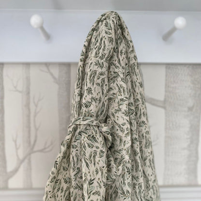 Ralphie Bear Large Muslin Swaddle - Willow