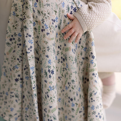 Ralphie Bear Large Muslin Swaddle - Wildflower