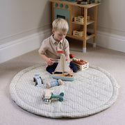 Ralphie Bear Playmat - Gingham Sage
