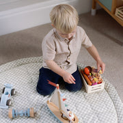 Ralphie Bear Playmat - Gingham Sage