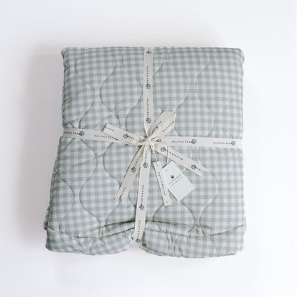 Ralphie Bear Playmat - Gingham Sage