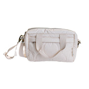 Ralphie Bear Quilted Changing Stroller Bag - Beige/Scallop