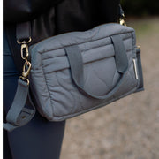 Ralphie Bear Quilted Stroller Bag - Slate/Wildflower Print