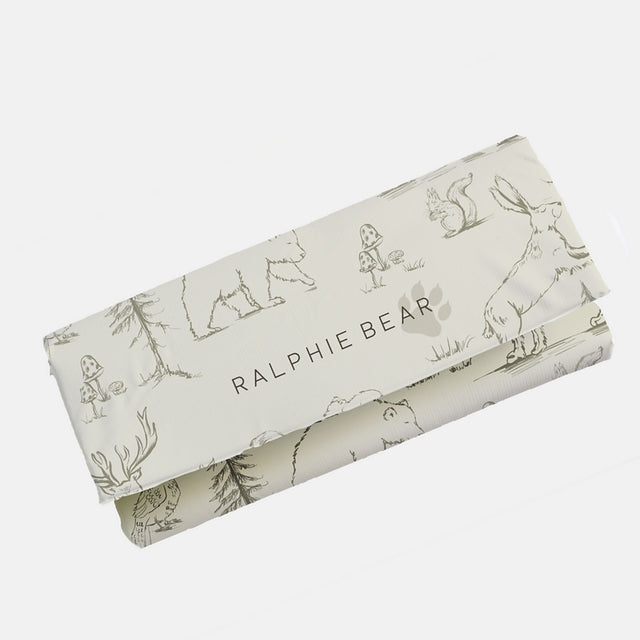 Ralphie Bear Travel Changing Mat - Woodland
