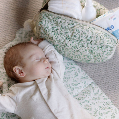 Ralphie Bear Quilted Washbag - Willow