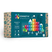 CONNETIX Magnetic Tiles 18 Piece Rainbow Rectangle Pack