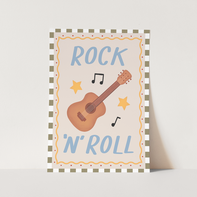 Kid of the Village Rock 'N' Roll Fine Art Print
