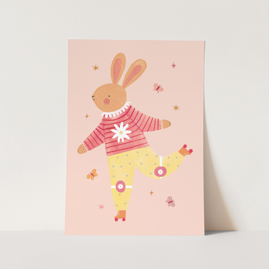Kid Of The Village Rollin' Rabbit Fine Art Print