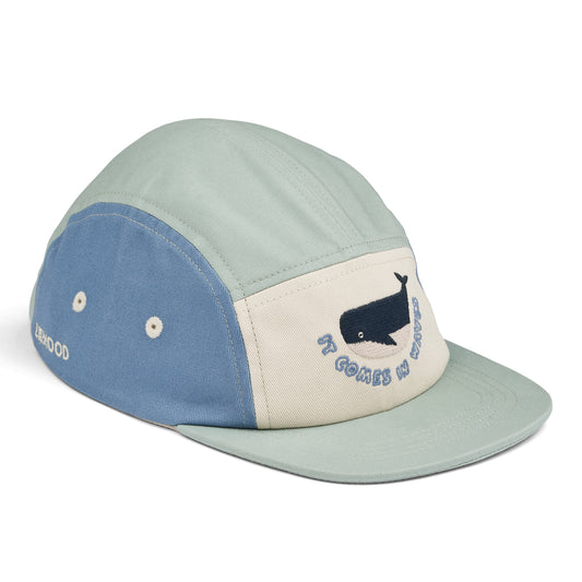 Liewood Rory Printed Cap - Ice Blue Mix