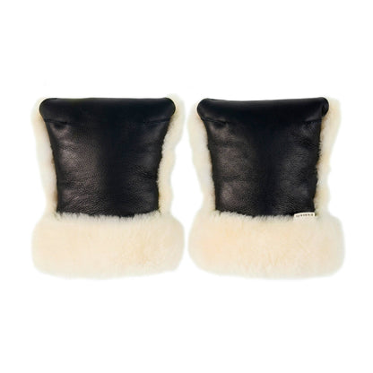 Binibamba Sheepskin Buggy Mittens - Milk