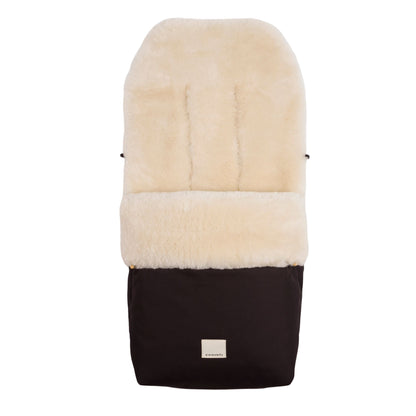 Binibamba Puffmuff Sheepskin Buggy Footmuff - Milk