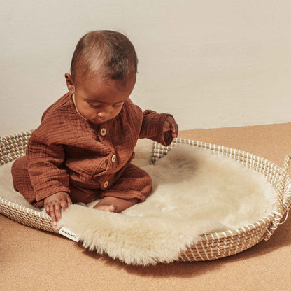 Binibamba Sheepskin Snuggler - Peanut