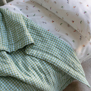 Avery Row Quilted Cotbed Bedspread - Greenhouse Gingham
