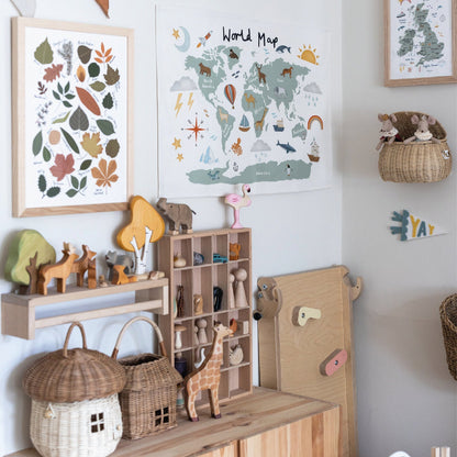 Kid Of The Village World Map Wall Hanging - Small