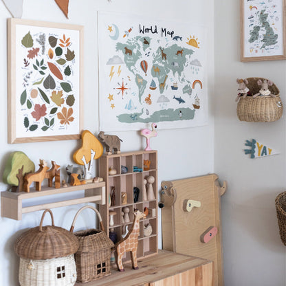 Kid of the Village World Map Wall Hanging - Small