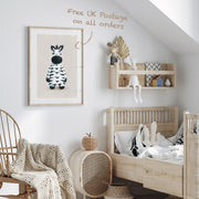 Tigercub Prints Neutral Safari Animals Nursery Prints Set of 3