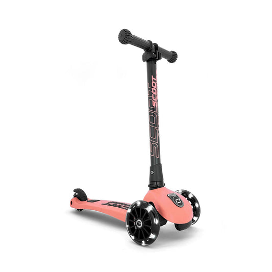 Scoot & Ride Highwaykick 3 LED Scooter - Peach