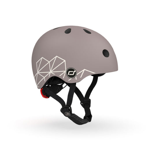 Scoot & Ride Kids Helmet 45-51cm - Brown Lines