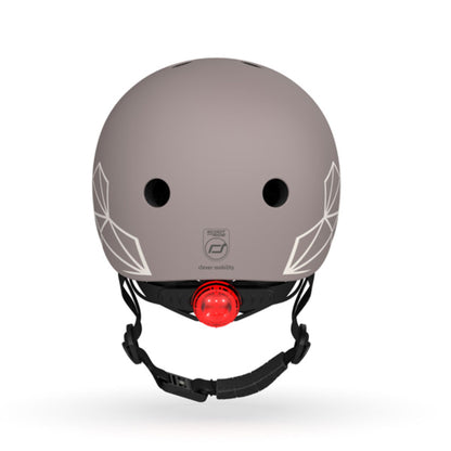 Scoot & Ride Kids Helmet 45-51cm - Brown Lines