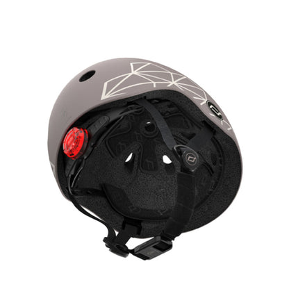 Scoot & Ride Kids Helmet 45-51cm - Brown Lines