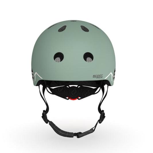 Scoot & Ride Kids Helmet 45-51cm - Green Lines