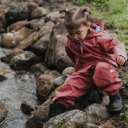 Toastie All Season Waterproof Dungarees - Dusky Pink