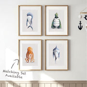 Tigercub Prints Shark Sea-life Nursery Print