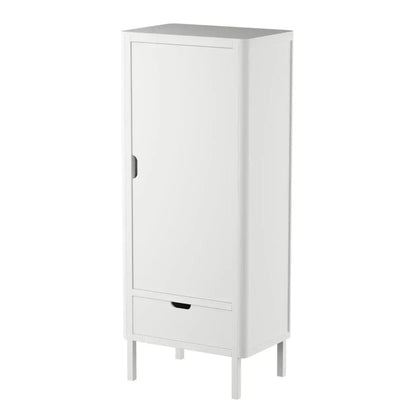 Sebra Single Door Wardrobe - Classic White