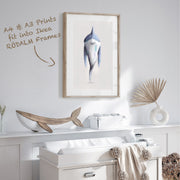 Tigercub Prints Shark Sea-life Nursery Print