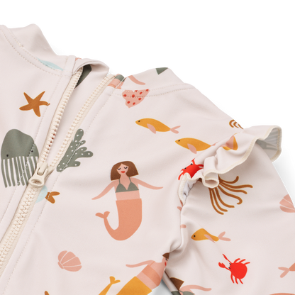 Liewood Sille Baby Printed Swimsuit - Mermaids / Sandy
