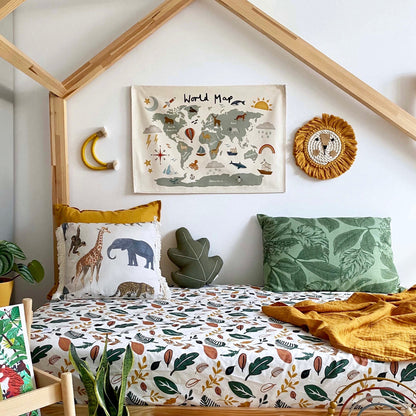 Kid Of The Village World Map Wall Hanging - Small