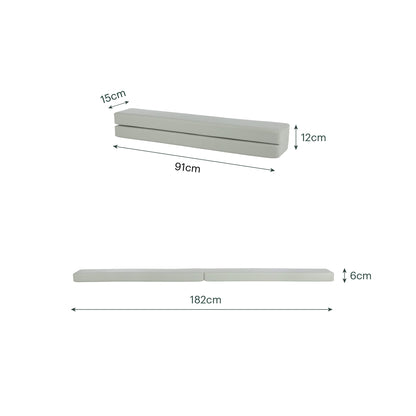 CuddleCo Soft Play Balance Beam - Sea Salt