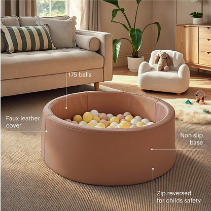 CuddleCo Soft Play Ball Pit with Balls - Tuscany