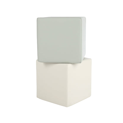 CuddleCo Soft Play Cubes 2 Piece - Sea Salt & Pebble