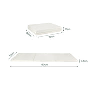CuddleCo Soft Play 3-Fold Tumble Mat - Pebble