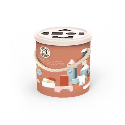 Speedy Monkey Drum with 100 Blocks and Shape Sorter