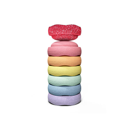 Stapelstein Christmas Mini Set Of 7 - Pastel Blush Special
