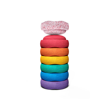 Stapelstein Christmas Mini Set of 7 - Rainbow Blush Special