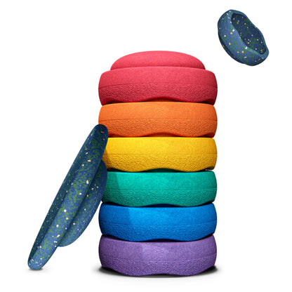 Stapelstein Spring Special Stepping Stones - Rainbow Pond 6+1 with Mini