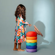 Stapelstein Stepping Stones 6+1 Set - Rainbow