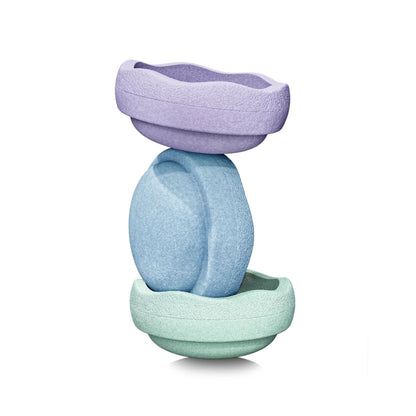 Stapelstein Stepping Stones Set of 3 - Cool Pastel